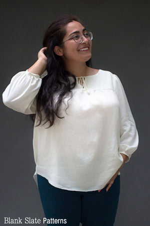 Valetta Top - Peasant Top Sewing Pattern by Blank Slate Patterns
