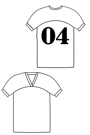 Just a Jersey Tee pdf sewing pattern by Blank Slate Patterns line drawing