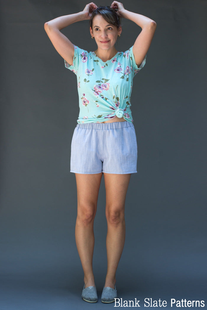 Barton Shorts Sewing Pattern - women's shorts - Blank Slate Patterns