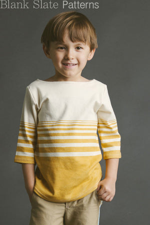 Beachy Boatneck PDF Sewing Pattern for Boys and Girls
