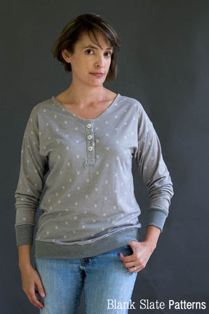 Blanc T Shirt - Women's T shirt sewing pattern by Blank Slate Patterns