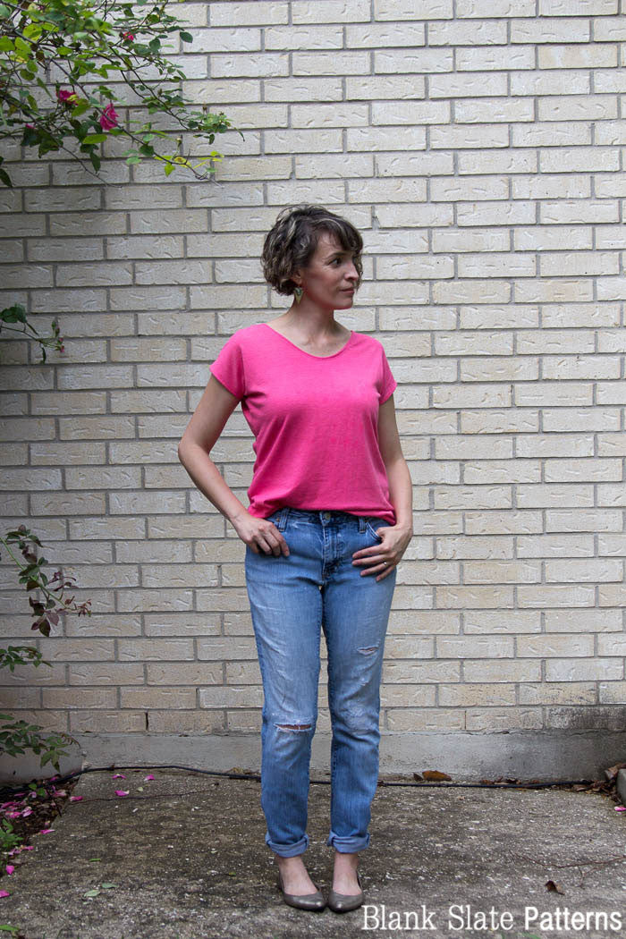 Blanc T Shirt - Women's T shirt sewing pattern by Blank Slate Patterns