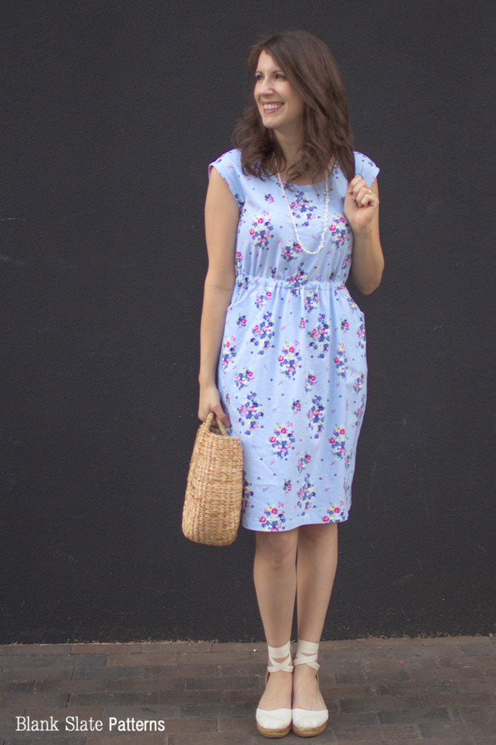 Catalina Dress Pattern by Blank Slate Patterns - Cap Sleeve version