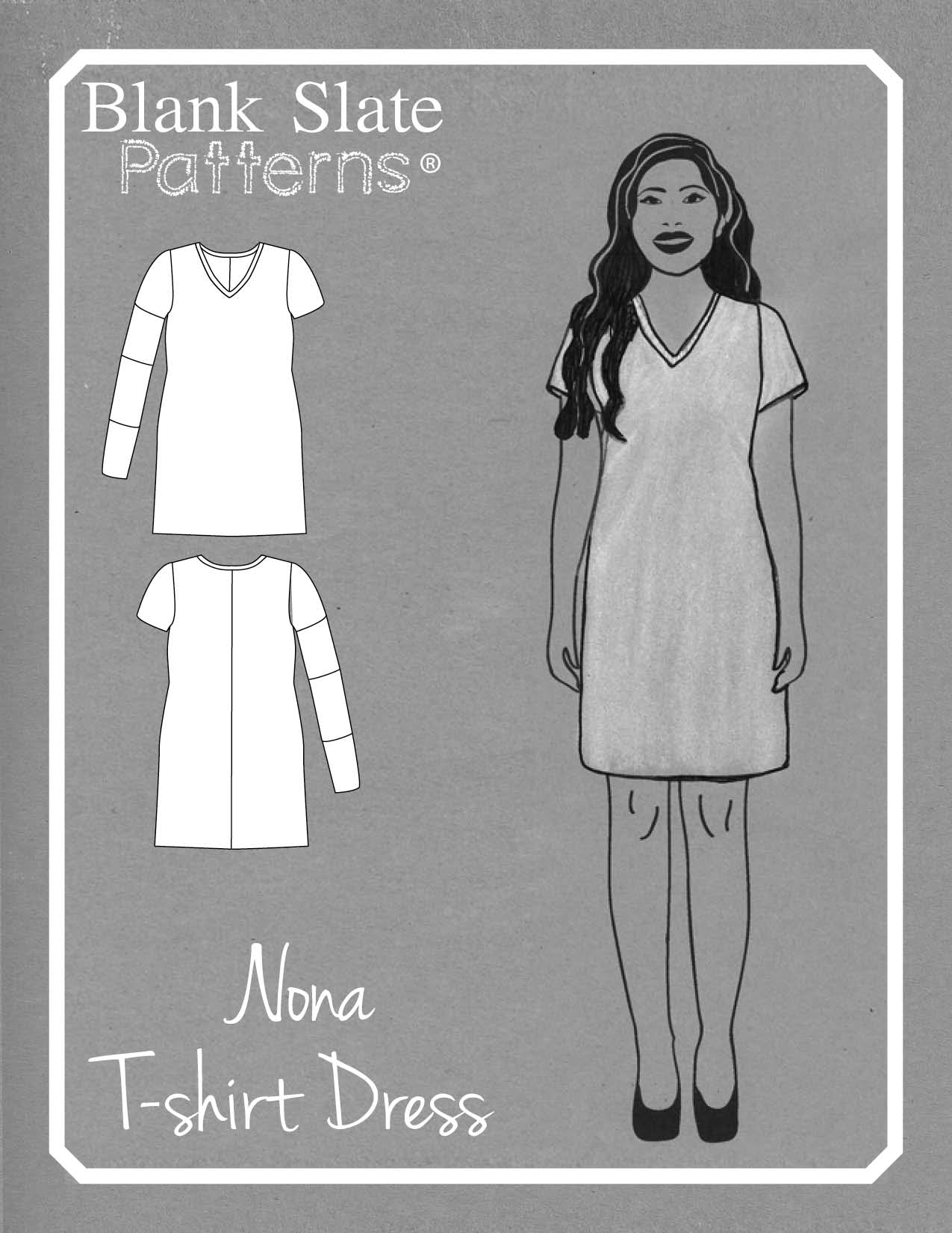 Nona T-shirt Dress - Blank Slate Patterns Nona T-shirt Dress - Blank Slate Patterns
