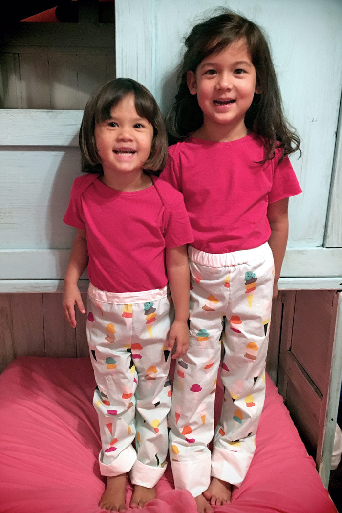 Snuggle Pajamas Sewing Pattern by Blank Slate Patterns for Babies, Boys and Girls 