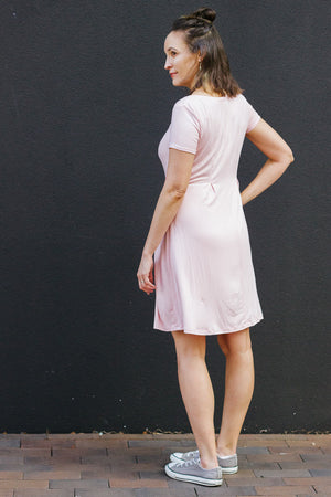 Back view - Bexley Dress - T-shirt dress pattern by Blank Slate Patterns