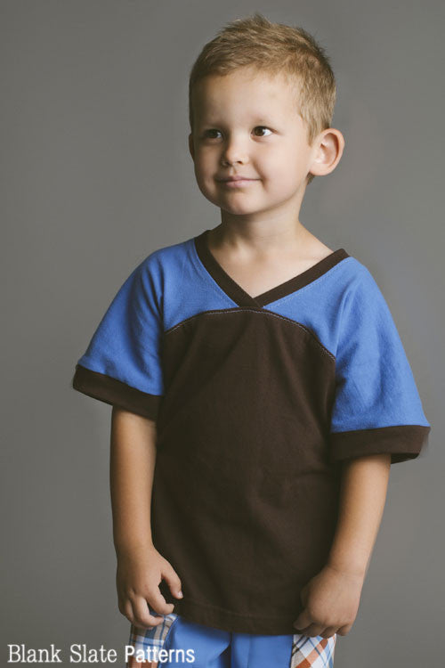 Football Jersey Sewing Pattern for Boys - Blank Slate Patterns