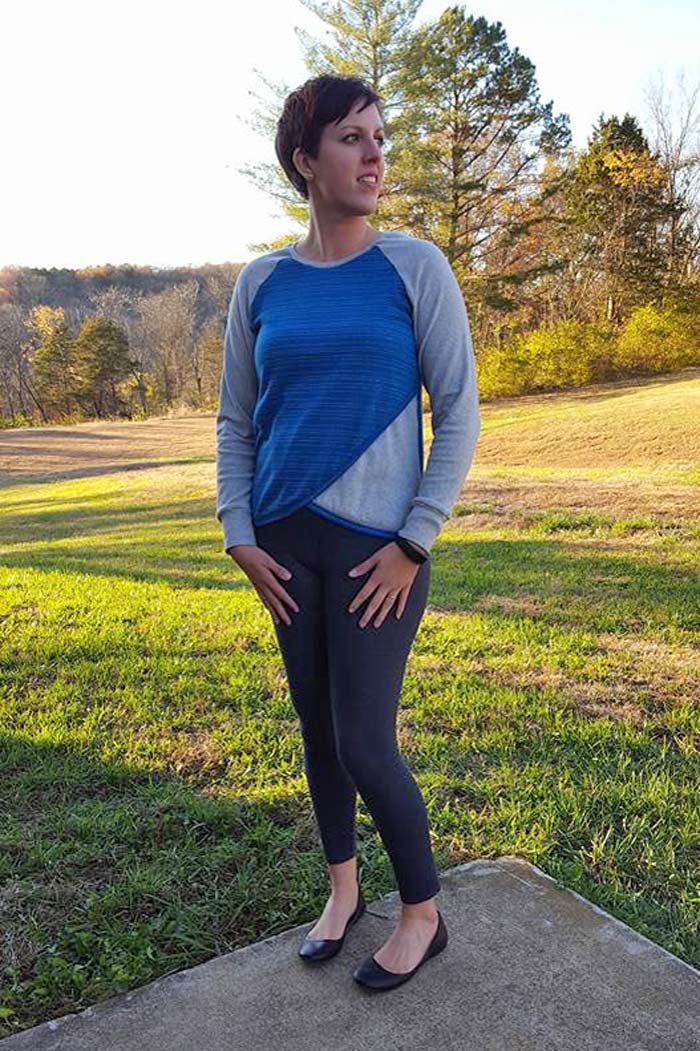 Tulip Top sweatshirt sewing pattern by Blank Slate Patterns