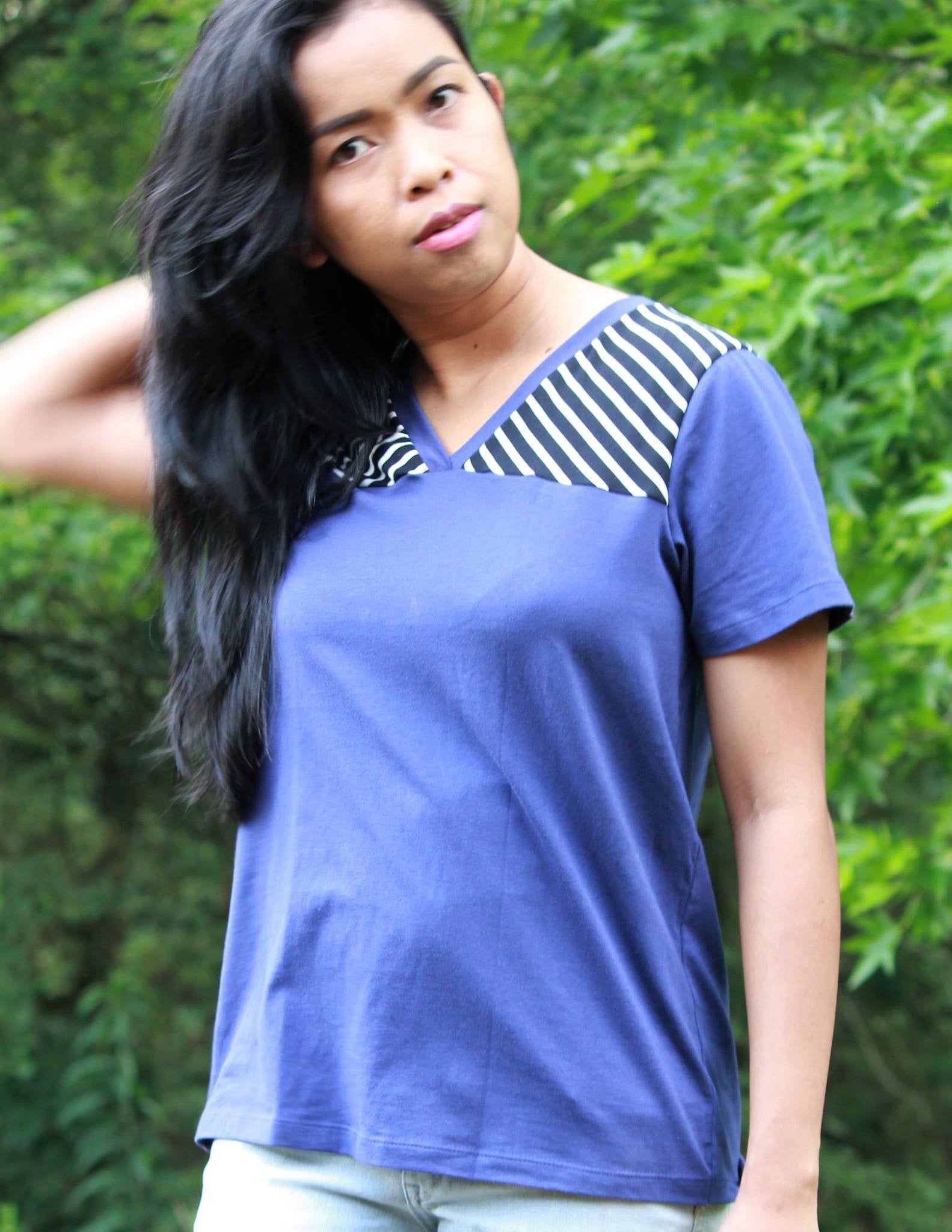 Casual t shirt - Juniper Jersey - Women's T-Shirt Sewing Pattern by Blank Slate Patterns