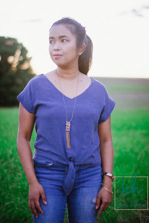 Style a woven top - Esma - Boxy top woven t shirt pattern by Blank Slate Patterns