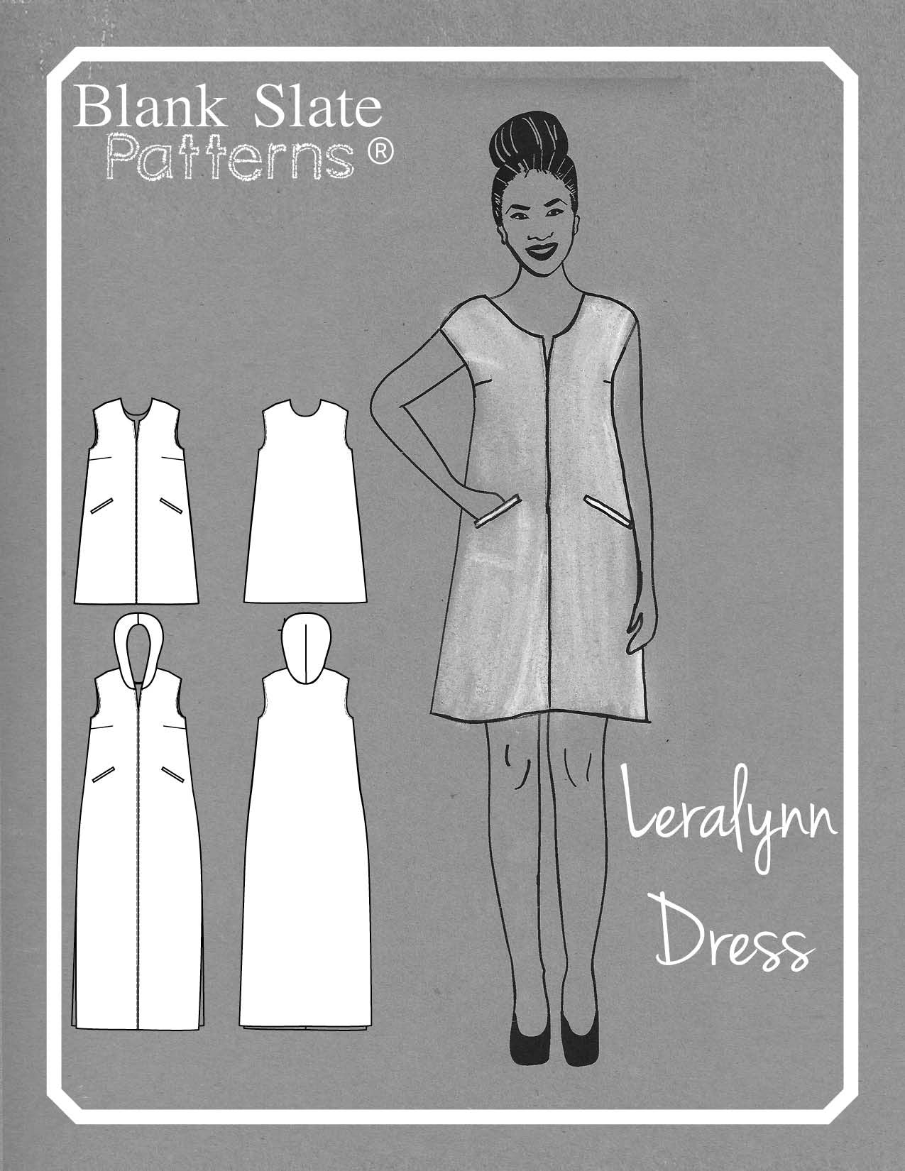 Cover Art - Leralynn Dress - by Blank Slate Patterns - Women's Shift Dress Sewing Pattern