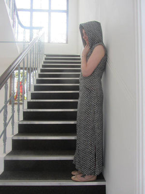 Hooded maxi dress - Leralynn Dress - by Blank Slate Patterns - Women's Shift Dress Sewing Pattern