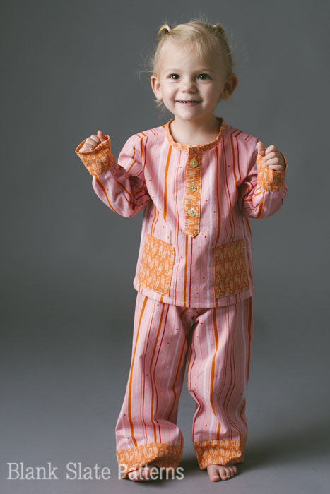 Pocket PJs pdf sewing pattern by Blank Slate Patterns