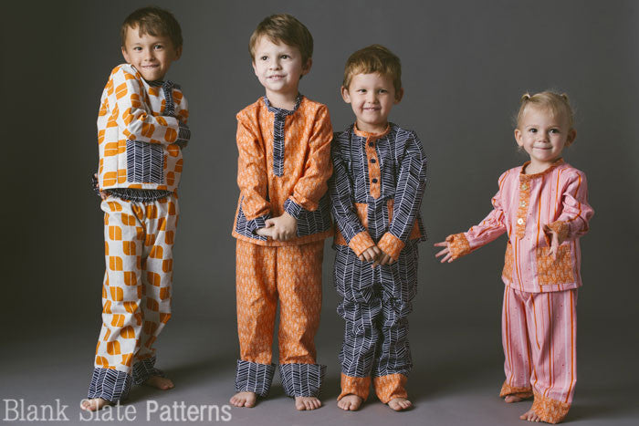 Pocket PJs pdf sewing pattern by Blank Slate Patterns