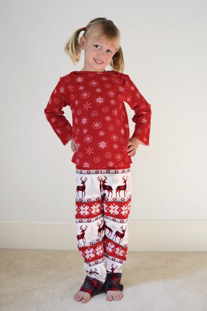Snuggle Pajamas Sewing Pattern by Blank Slate Patterns for Babies, Boys and Girls 