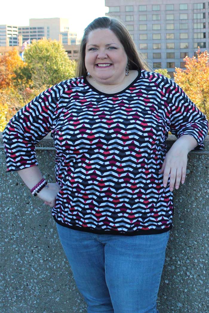 Tulip Top sweatshirt sewing pattern by Blank Slate Patterns