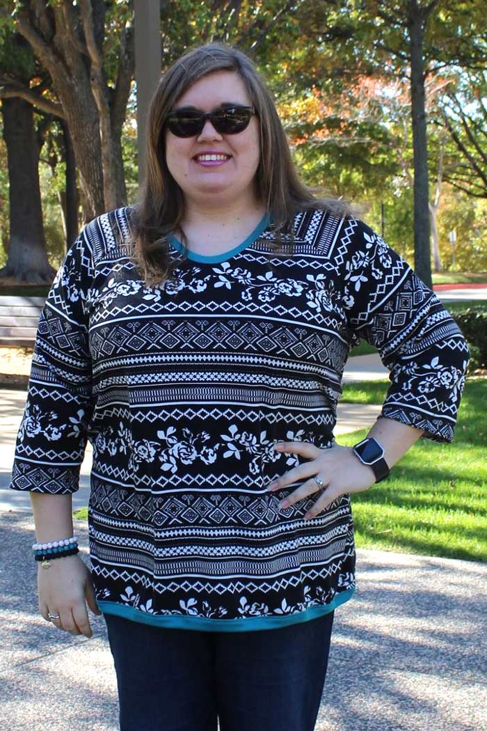 Tulip Top sweatshirt sewing pattern by Blank Slate Patterns