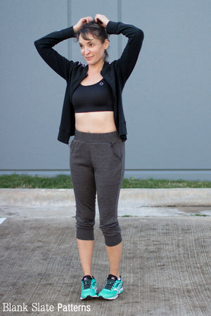 High waisted joggers - Skye Joggers Pattern - Womens Sweatpants Pattern - Sew Track Pants  - Blank Slate Patterns