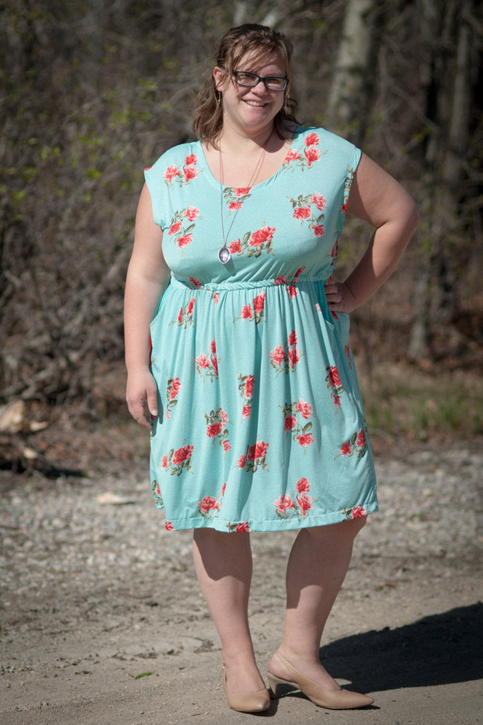 Catalina Dress Pattern by Blank Slate Patterns - Cap Sleeve version