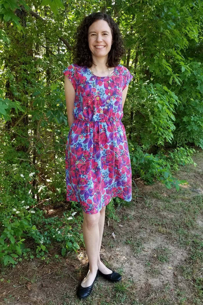 Catalina Dress Pattern by Blank Slate Patterns - Cap Sleeve version