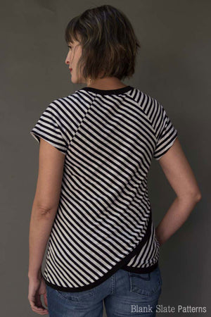 Cross back option - Tulip Top sweatshirt sewing pattern by Blank Slate Patterns