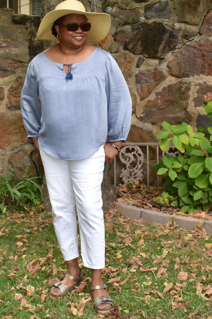 Valetta Top - Peasant Top Sewing Pattern by Blank Slate Patterns