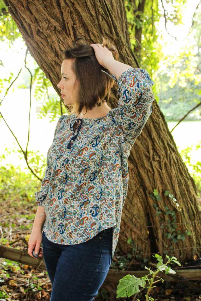 Valetta Top - Peasant Top Sewing Pattern by Blank Slate Patterns