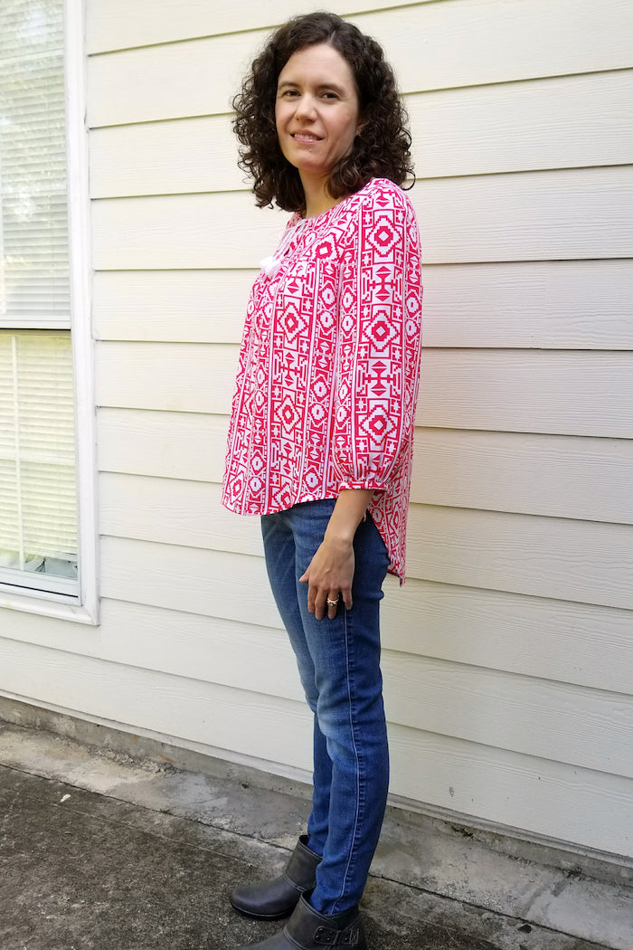 Valetta Top - Peasant Top Sewing Pattern by Blank Slate Patterns