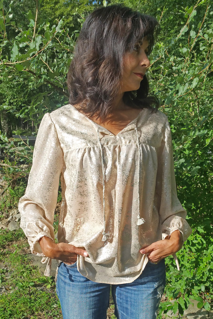 Valetta Top - Peasant Top Sewing Pattern by Blank Slate Patterns