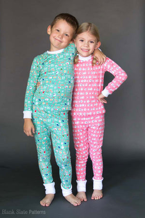 Dreamtime Jammies - Kids Pajama Pattern from Blank Slate Patterns - Family Pajamas