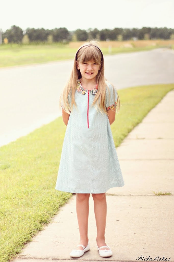 A Line A La Mode Girls Dress Sewing Pattern - by Blank Slate Pattens - Blank Slate Patterns A Line A La Mode Girls Dress Sewing Pattern - by Blank Slate Pattens - Blank Slate Patterns