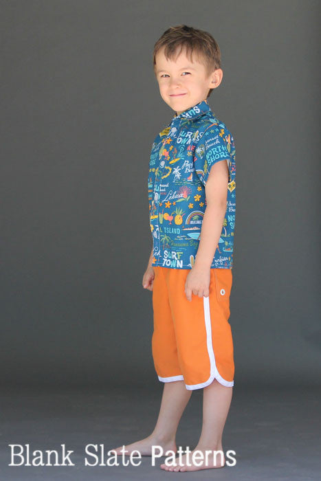 Big Island Board Shorts PDF SEwing Pattern by Blank Slate Patterns