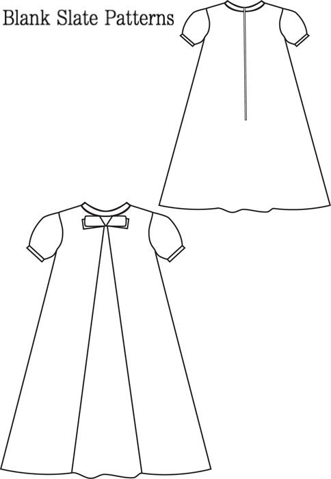 Little Bow Pleat Dress Sewing Pattern - Blank Slate Patterns Little Bow Pleat Dress Sewing Pattern - Blank Slate Patterns
