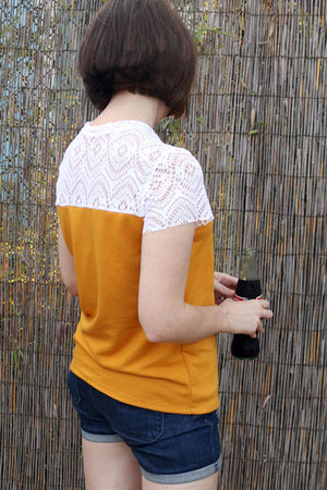 Sewn by Dixie DIY - Juniper Jersey - Women's T-Shirt Sewing Pattern by Blank Slate Patterns