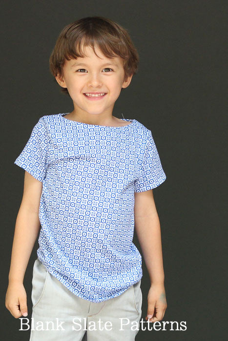 Beachy Boatneck PDF Sewing Pattern for Boys and Girls