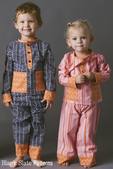 Pocket PJs pdf sewing pattern by Blank Slate Patterns